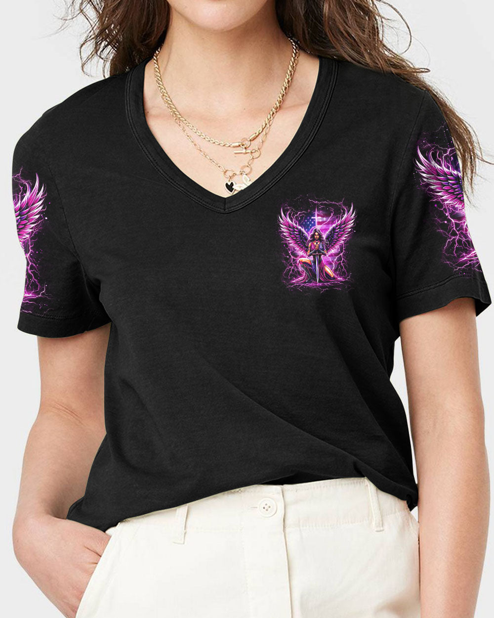 A Child Of God A Woman Of Faith Women's All Over Print Shirt - Yhlt1802251