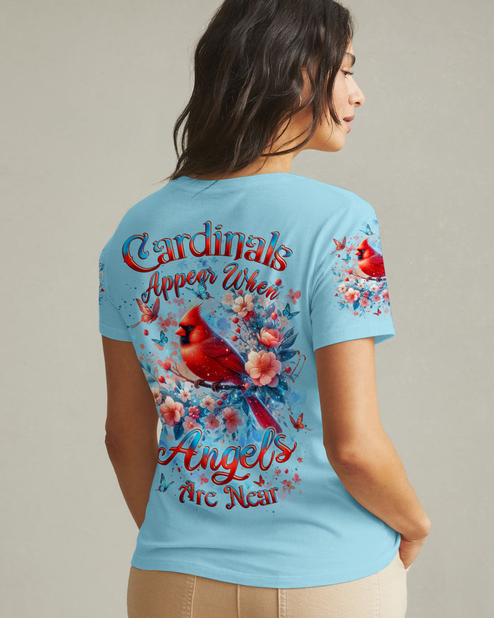 Cardinals Appear When Angels Are Near Women's All Over Print Shirt - Yhlt1803252