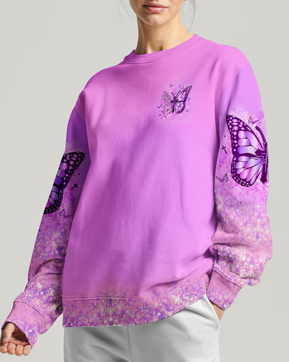With God All Things Are Possible Butterfly Women's All Over Print Shirt - Yhlt1809241