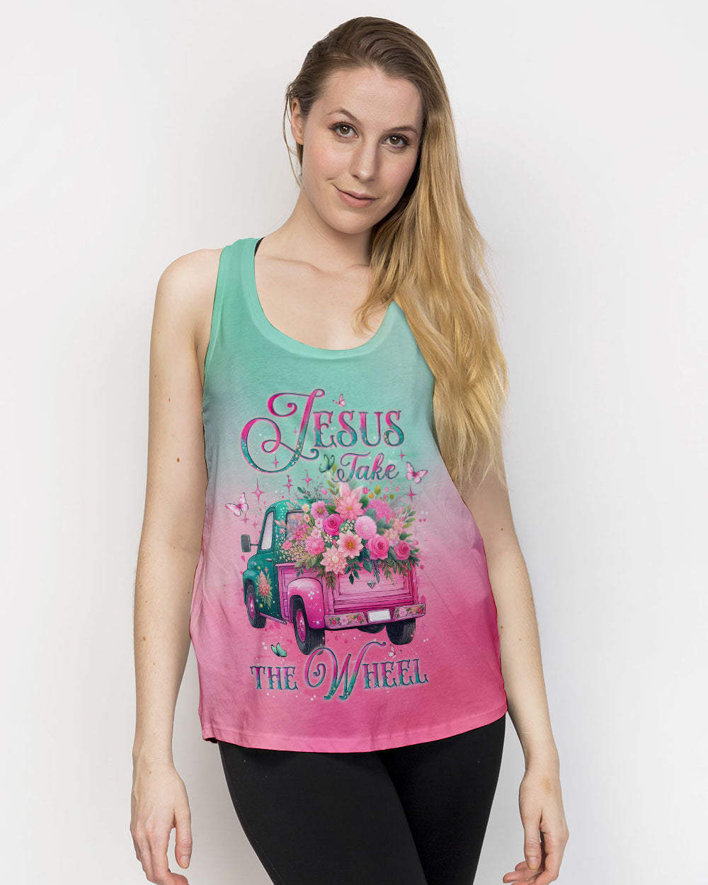 Jesus Take The Wheel Women's All Over Print Shirt - Yhlt1902252
