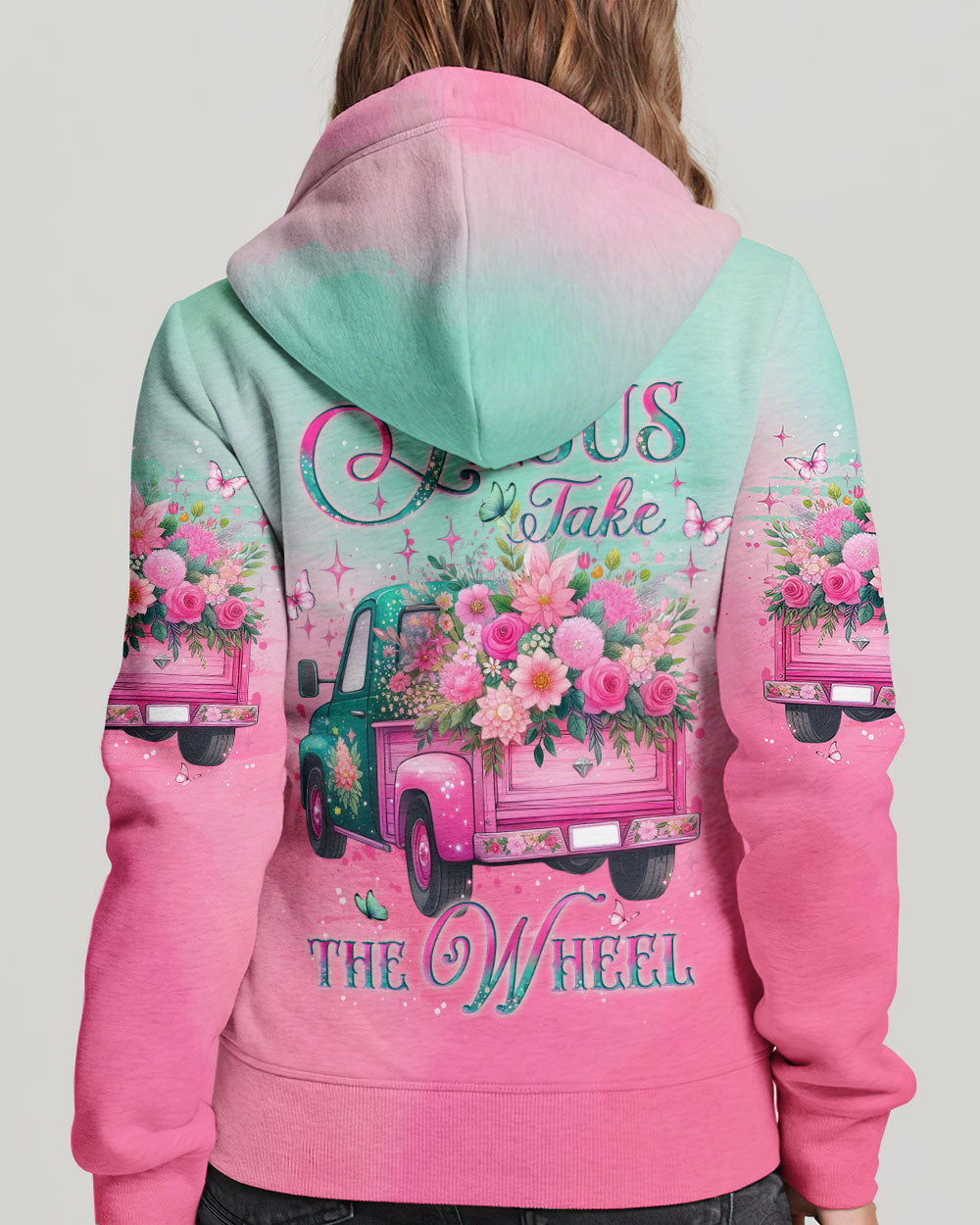 Jesus Take The Wheel Women's All Over Print Shirt - Yhlt1902252