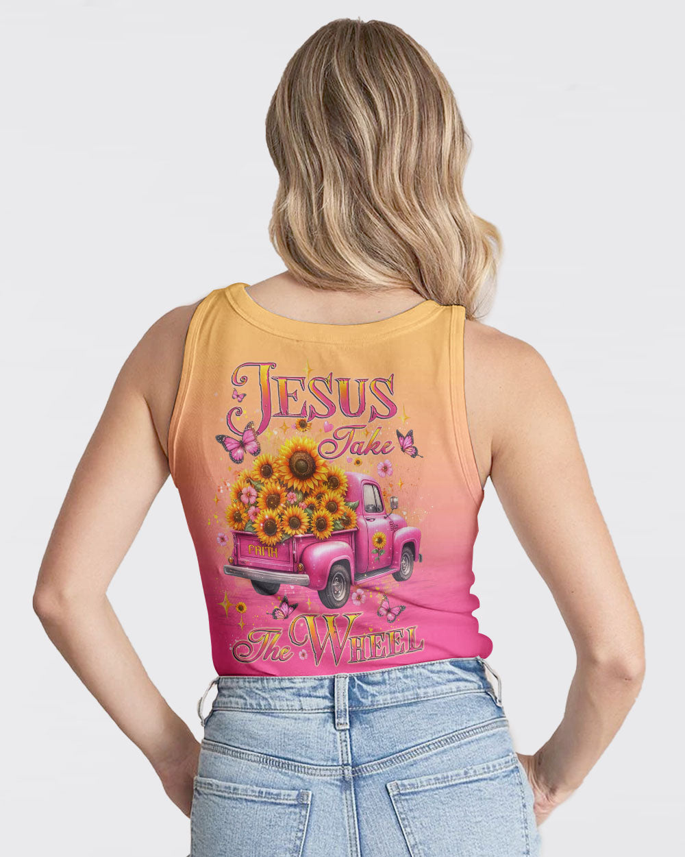 Jesus Take The Wheel Sunflowers Women's All Over Print Shirt - Yhlt2002253