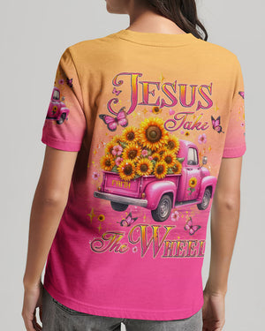Jesus Take The Wheel Sunflowers Women's All Over Print Shirt - Yhlt2002253