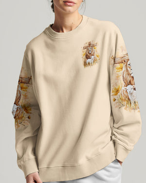 With God All Things Are Possible Lion Lamb Women's All Over Print Shirt - Yhlt2101252
