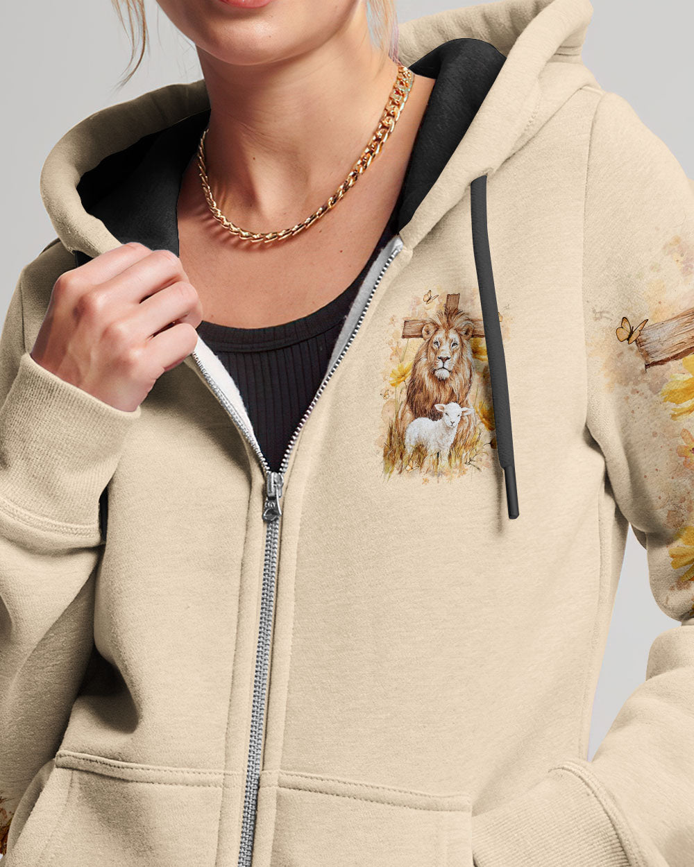 With God All Things Are Possible Lion Lamb Women's All Over Print Shirt - Yhlt2101252