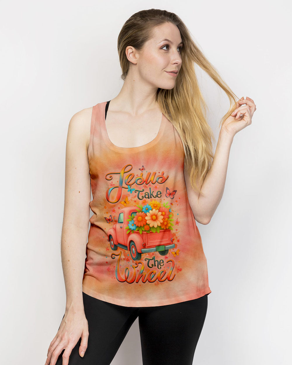 Jesus Take The Wheel Women's All Over Print Shirt - Yhlt2104253