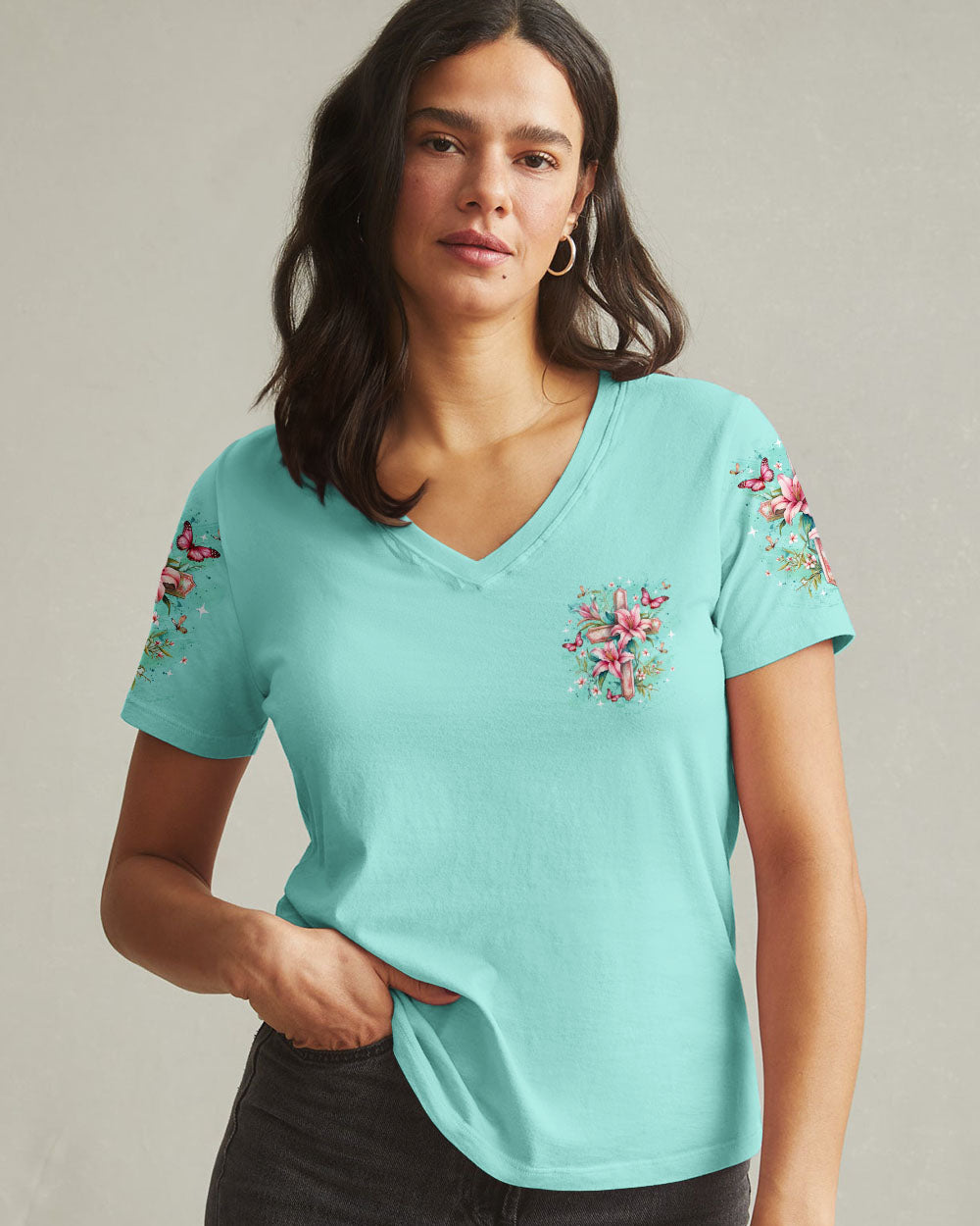 God Is With You Women's All Over Print Shirt - Yhlt2110252