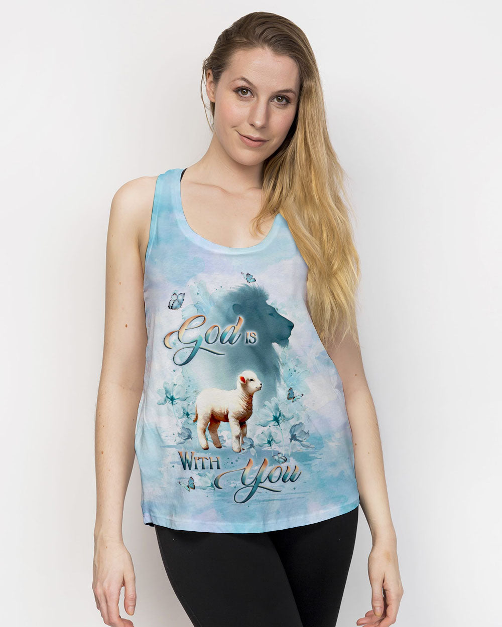 God Is With You Women's All Over Print Shirt - Yhlt2201252