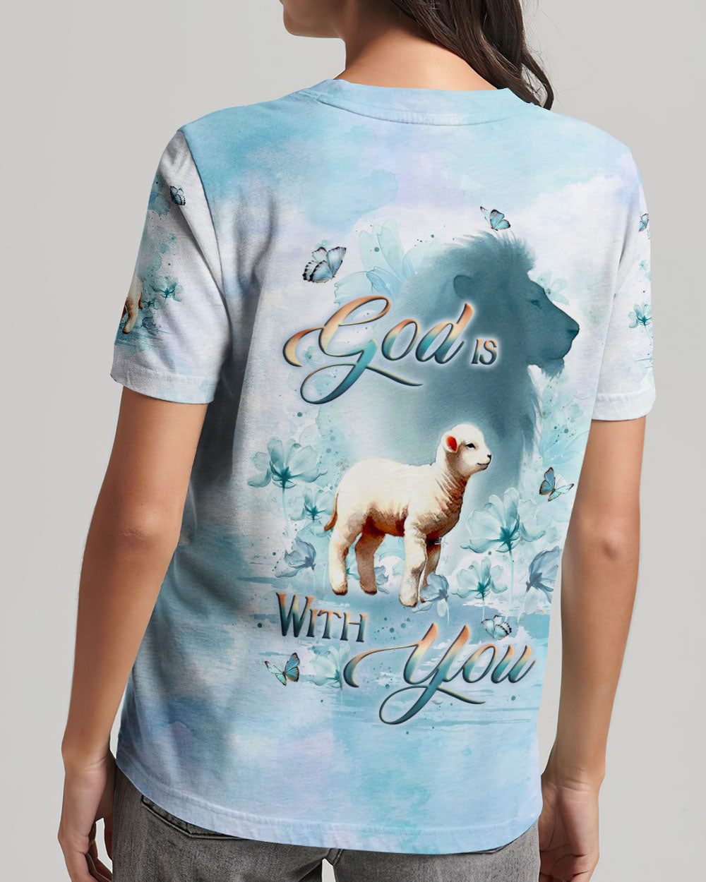 God Is With You Women's All Over Print Shirt - Yhlt2201252