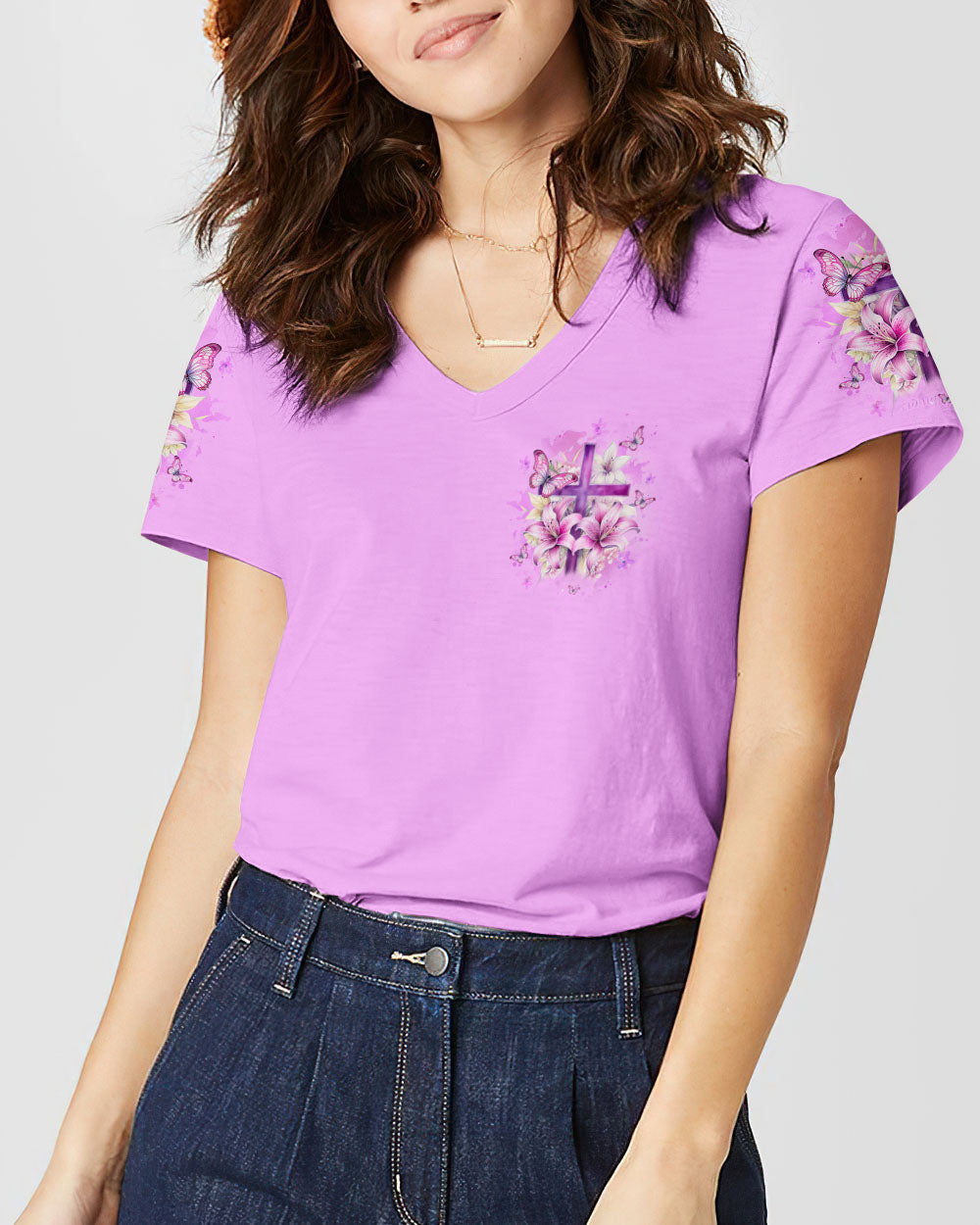 But The Lord Stood With Me Cross Women's All Over Print Shirt - Yhlt2211231