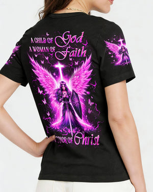 A Child Of God A Woman Of Faith Women's All Over Print Shirt - Yhlt2301262