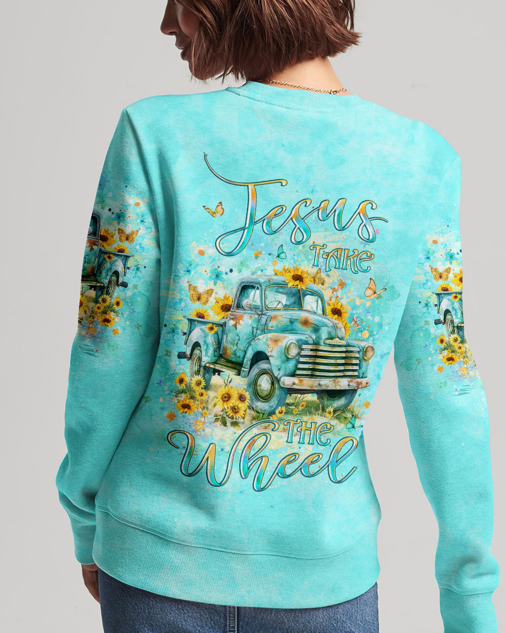 Jesus Take The Wheel Women's All Over Print Shirt - Yhlt2304243