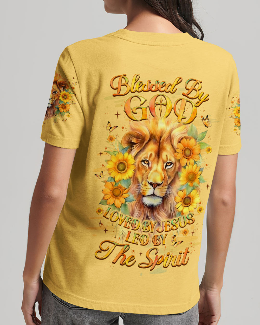 Blessed By God Lion Women's All Over Print Shirt - Yhlt2312251