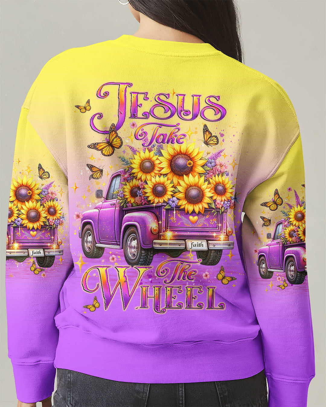 Jesus Take The Wheel Women's All Over Print Shirt - Yhlt2402253