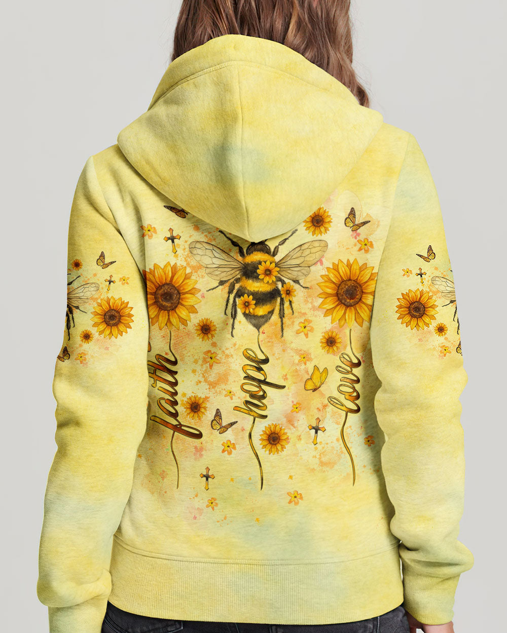 Faith Hope Love Bee Women's All Over Print Shirt - Yhlt2406253