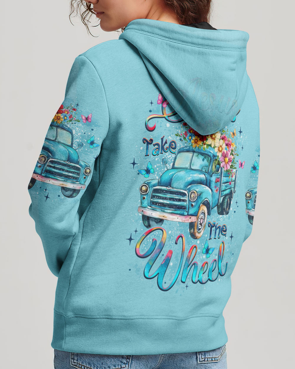 Jesus Take The Wheel Women's All Over Print Shirt - Yhlt2409252