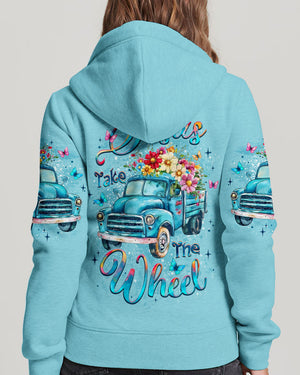 Jesus Take The Wheel Women's All Over Print Shirt - Yhlt2409252