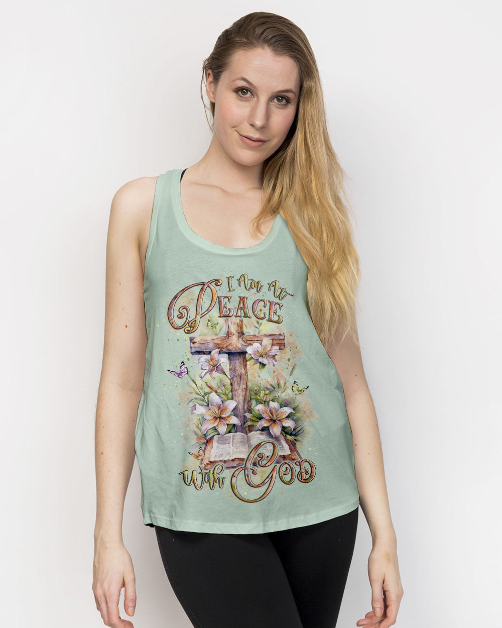I Am At Peace With God Women's All Over Print Shirt - Yhlt2502254