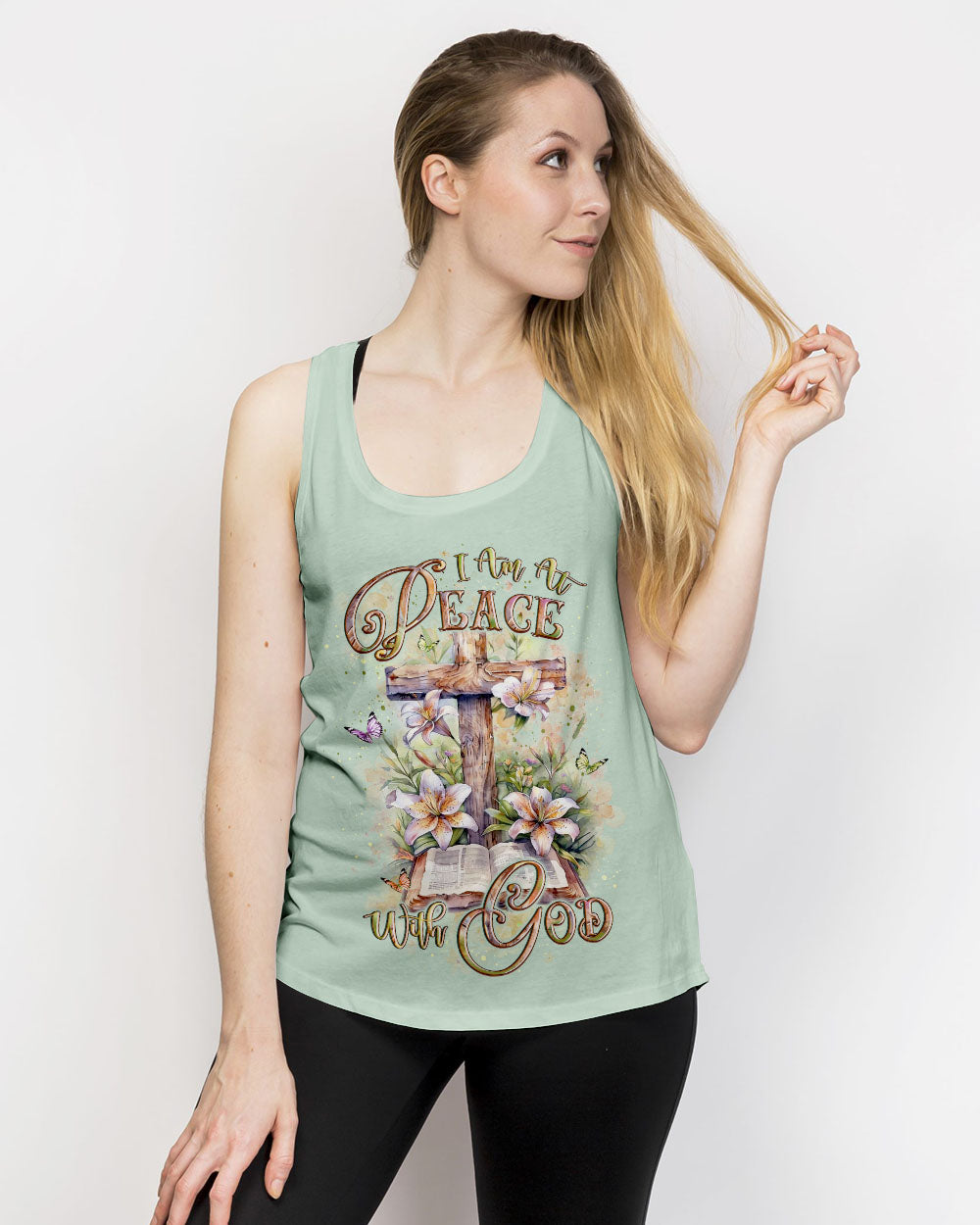 I Am At Peace With God Women's All Over Print Shirt - Yhlt2502254