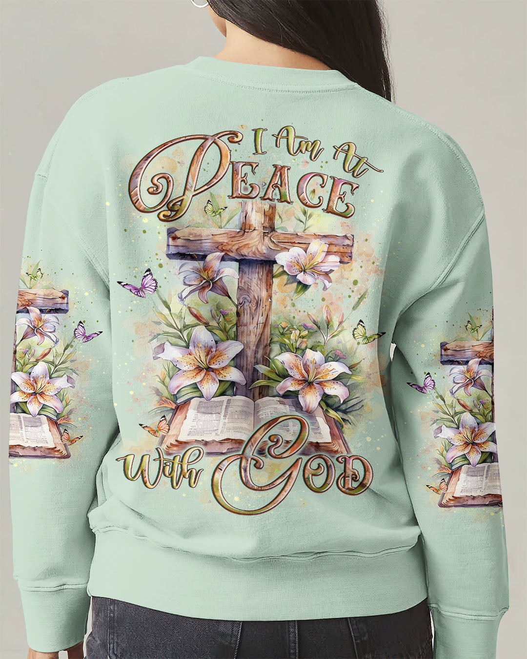 I Am At Peace With God Women's All Over Print Shirt - Yhlt2502254