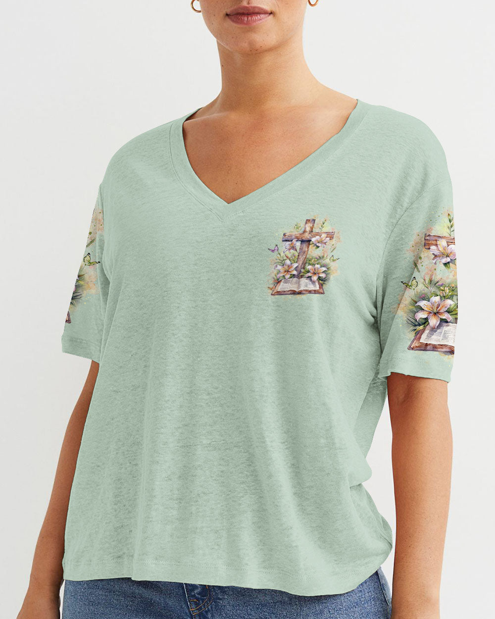 I Am At Peace With God Women's All Over Print Shirt - Yhlt2502254