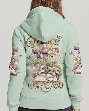 I Am At Peace With God Women's All Over Print Shirt - Yhlt2502254