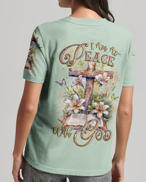 I Am At Peace With God Women's All Over Print Shirt - Yhlt2502254