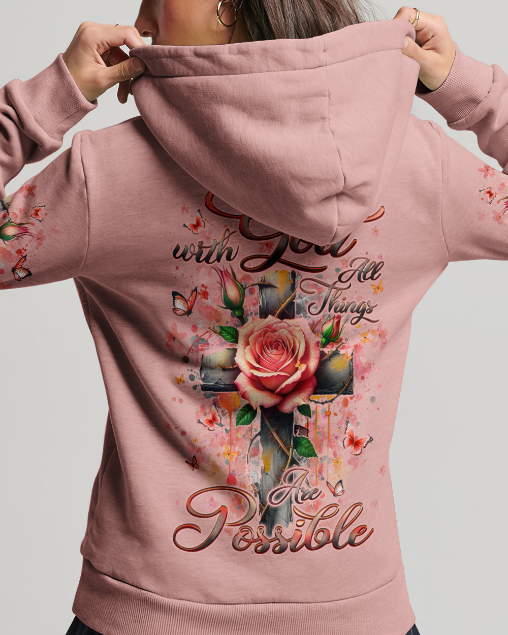 With God All Things Are Possible Women's All Over Print Shirt -  Yhlt2603252