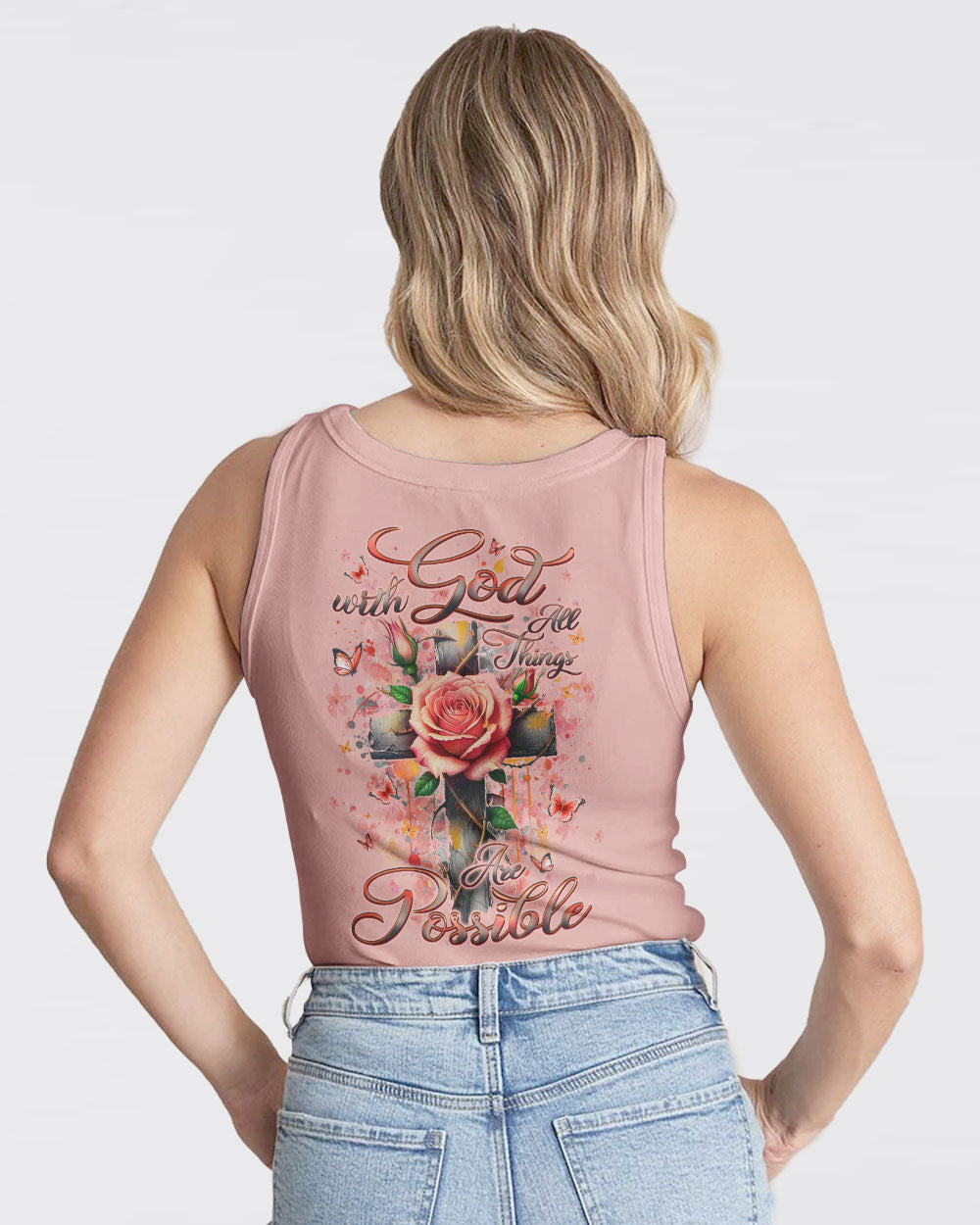 With God All Things Are Possible Women's All Over Print Shirt -  Yhlt2603252
