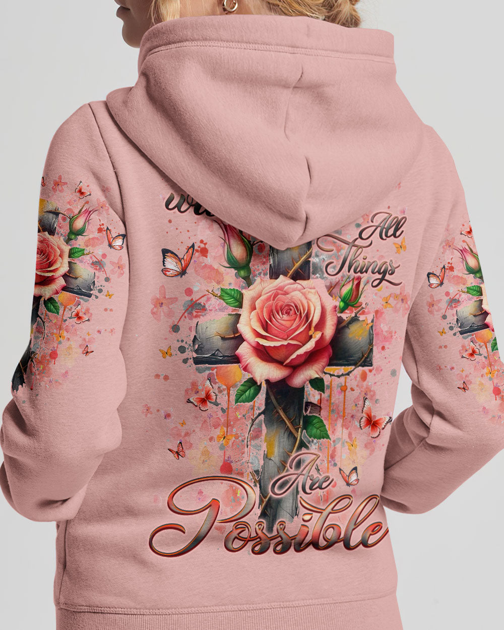 With God All Things Are Possible Women's All Over Print Shirt -  Yhlt2603252