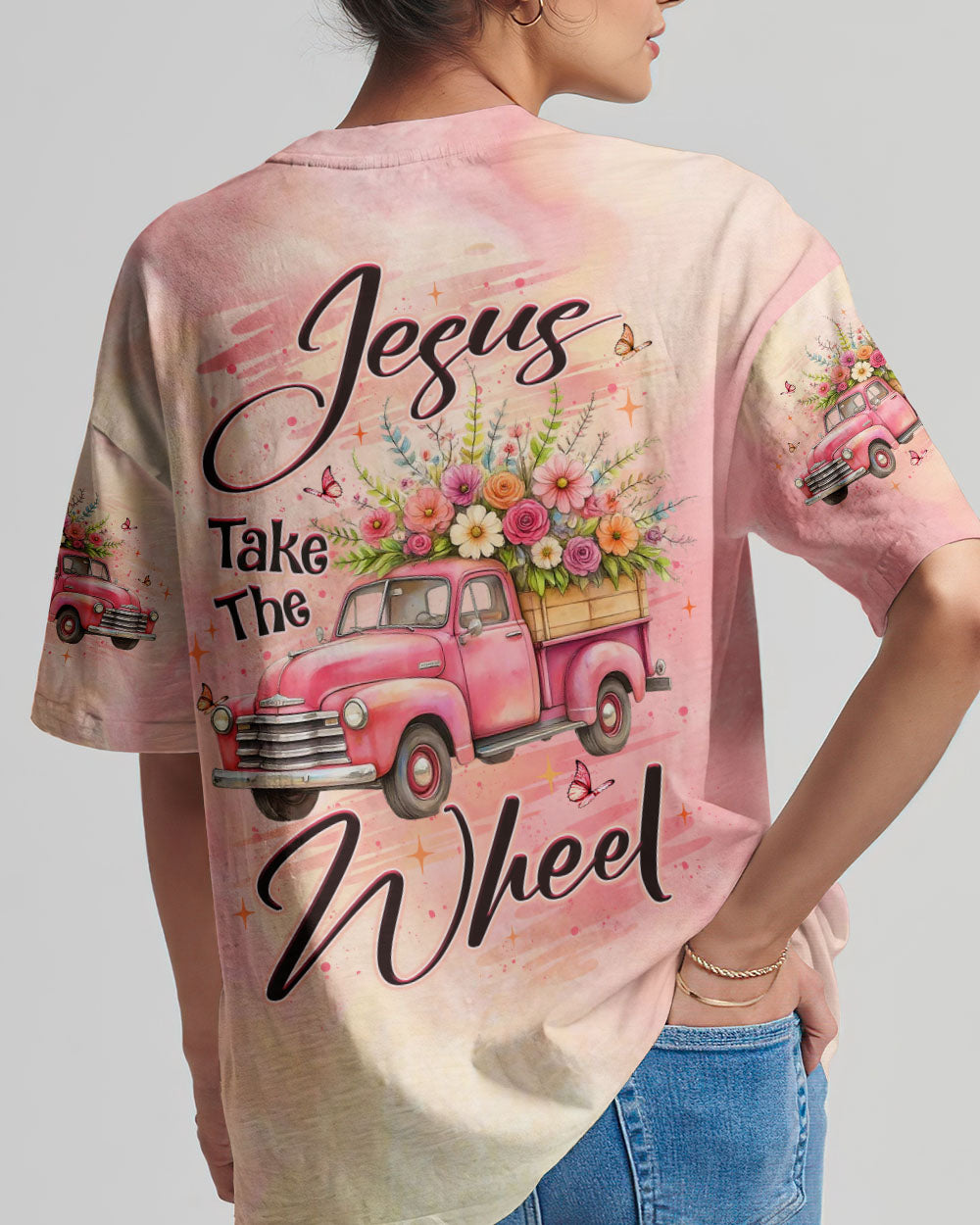 Jesus Take The Wheel Women's All Over Print Shirt - Yhlt2612251