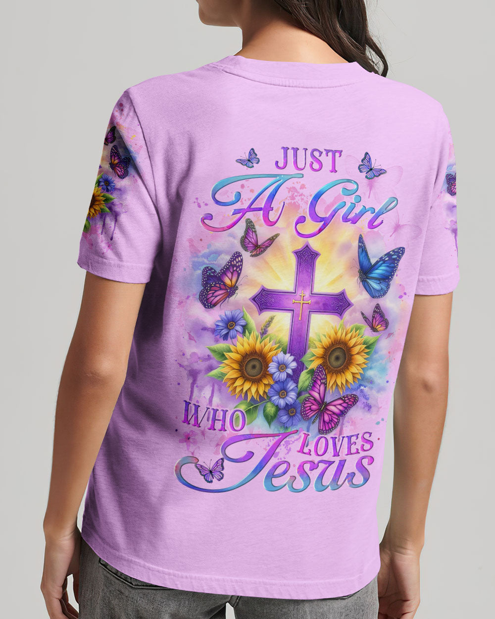 Just A Girl Who Loves Jesus Women's All Over Print Shirt - Yhlt2712233