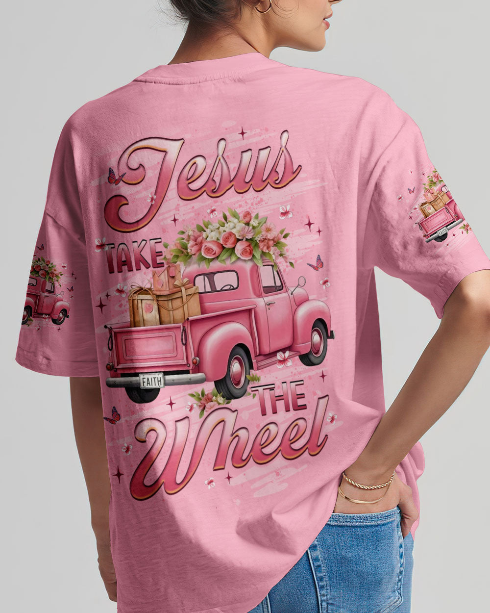 Jesus Take The Wheel Women's All Over Print Shirt - Yhlt3012253