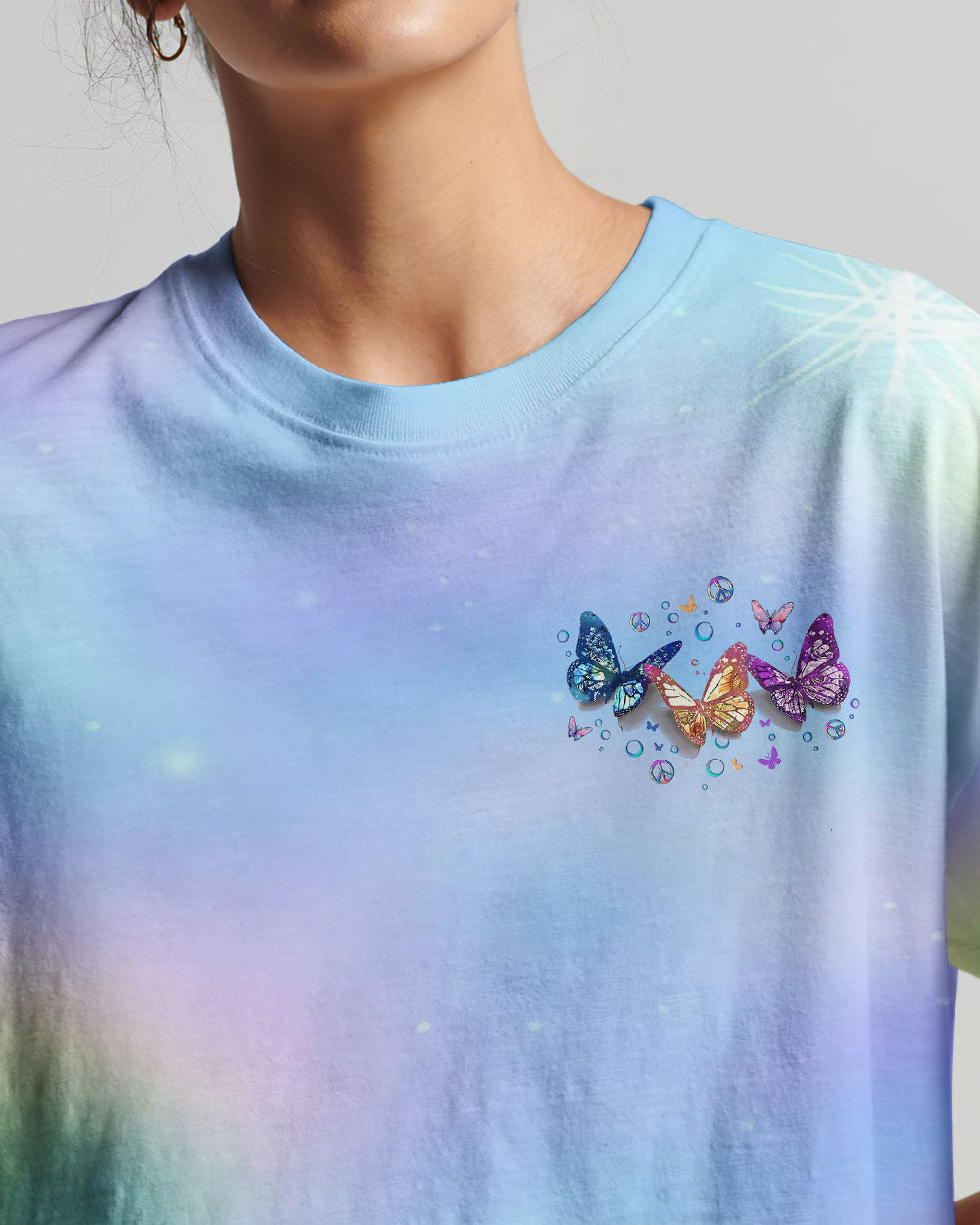 Faith Hope Love Butterfly Women's All Over Print Shirt - Yhlt3112242