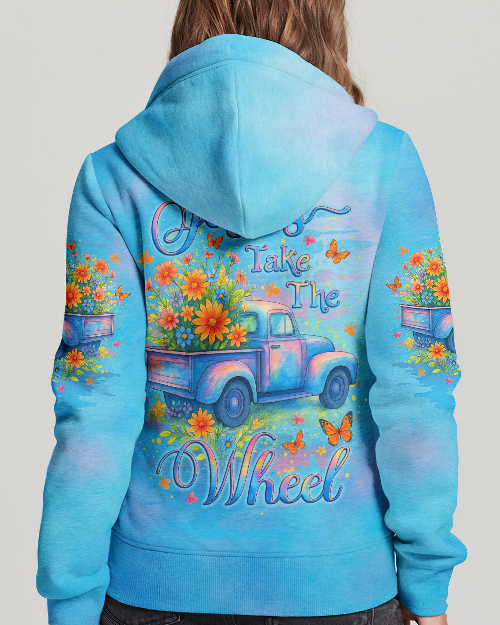 Jesus Take The Wheel Women's All Over Print Shirt - Yhlt1706253