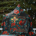 I Believe In God Sherpa Blanket Hoodie - Tlno1311242