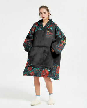 I Believe In God Sherpa Blanket Hoodie - Tlno1311242