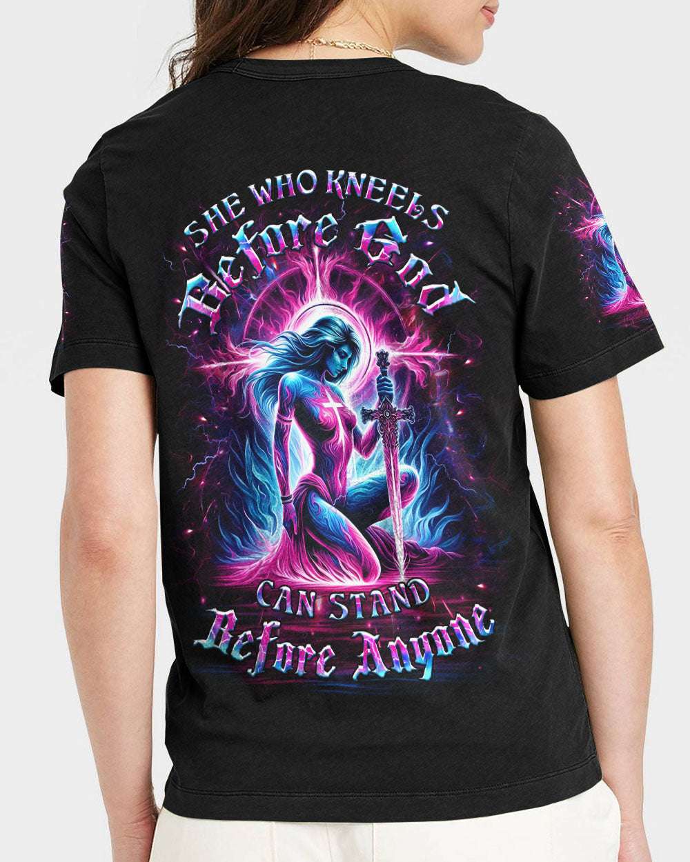 She Who Kneels Before God Women's All Over Print Shirt - Yhlt1704242