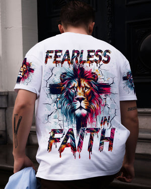 Fearless In Faith Lion Men's All Over Print Shirt - Tlno1410251
