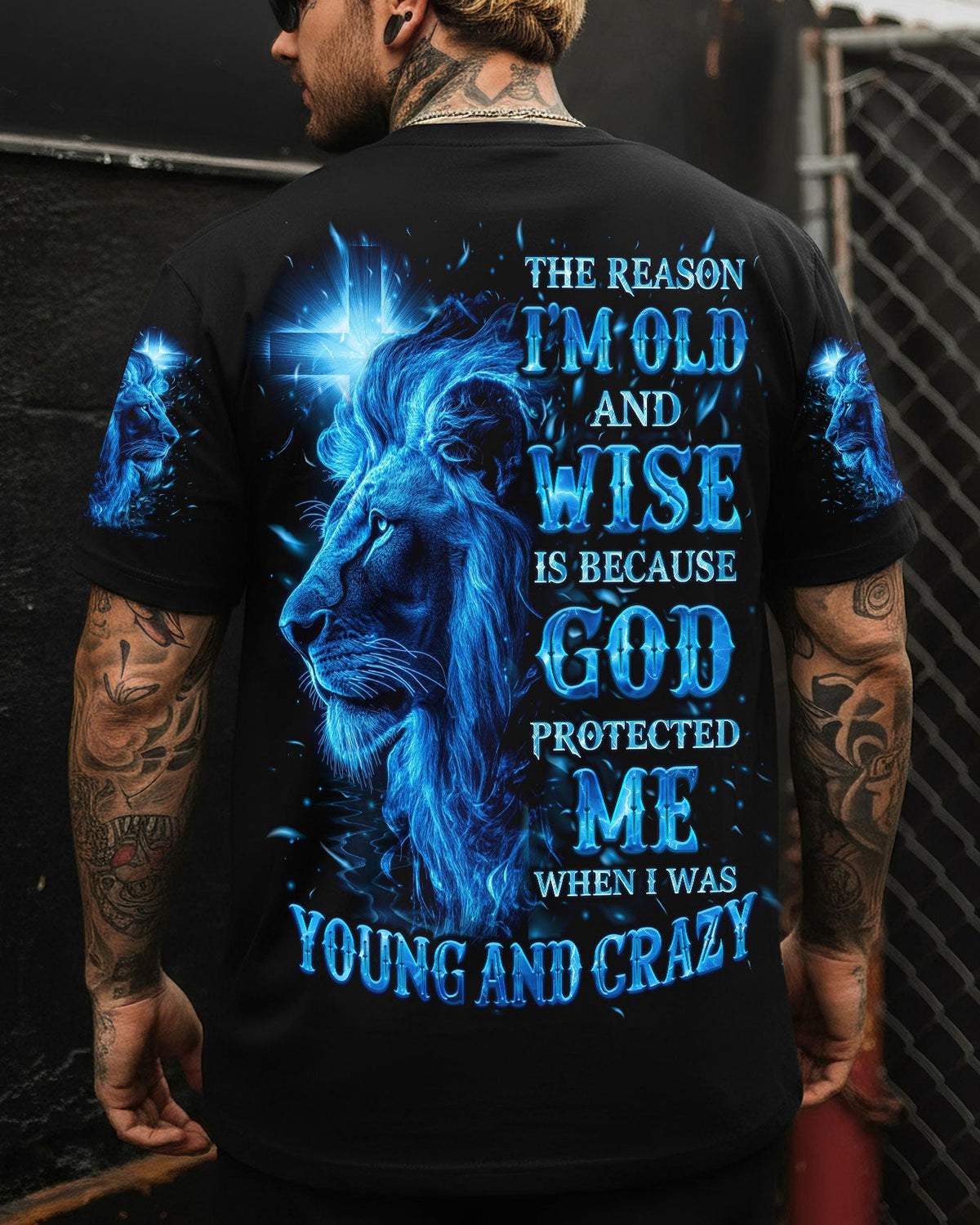 The Reason I’m Old And Wise Lion Men's All Over Print Shirt - Tlno0711251