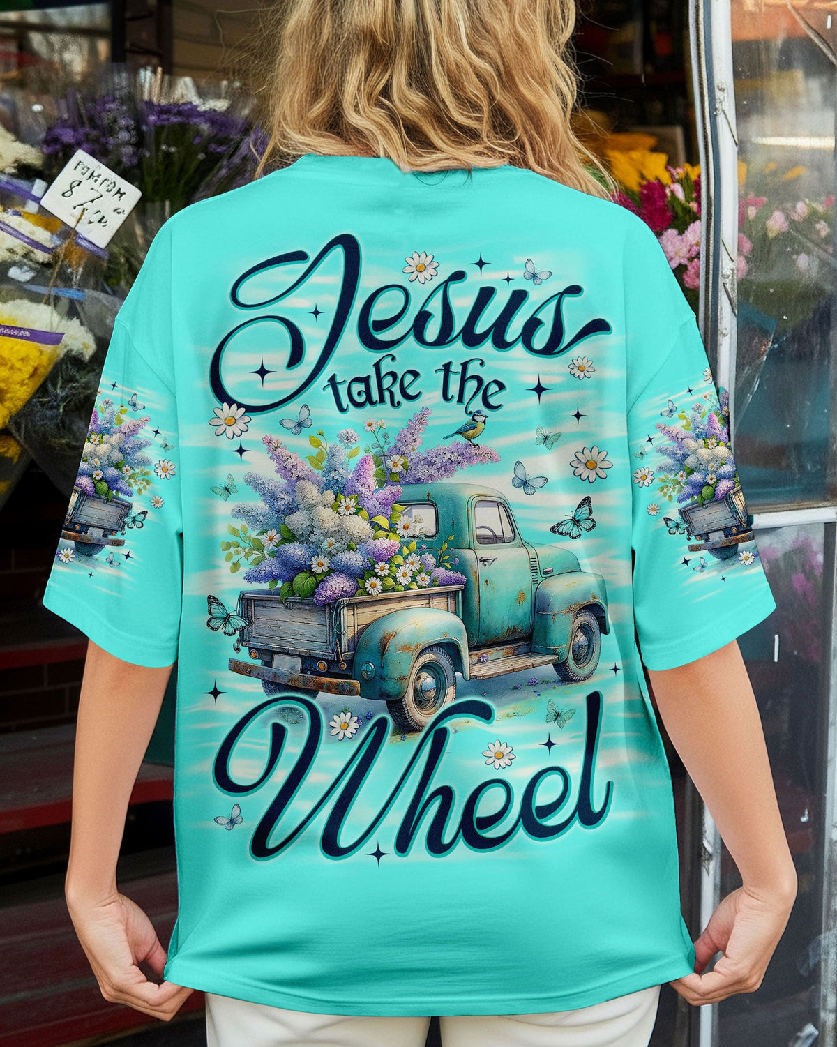 Jesus Take The Wheel Women's All Over Print Shirt - Tlno3112251