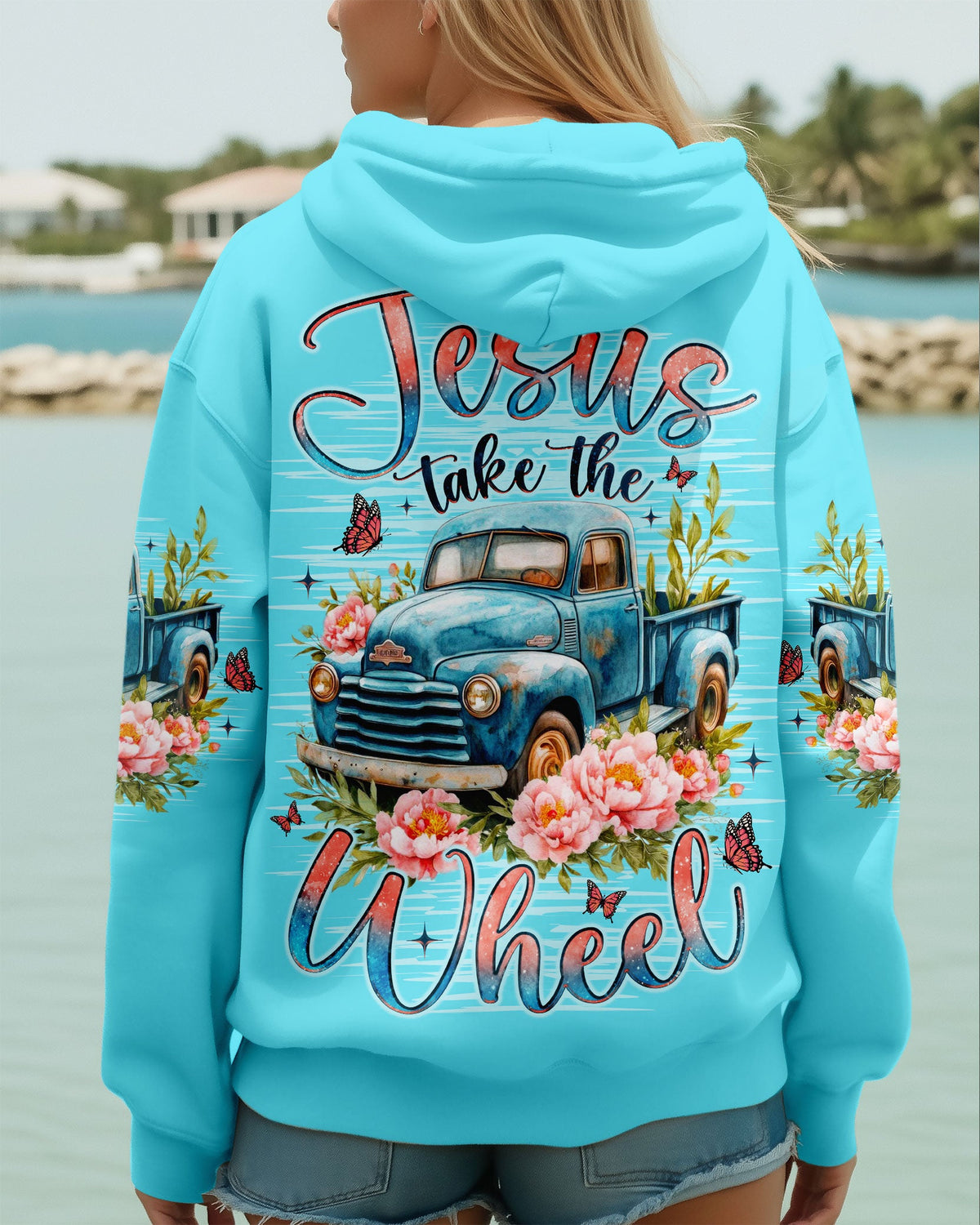 Jesus Take The Wheel Truck Women's All Over Print Shirt - Tlno2811252