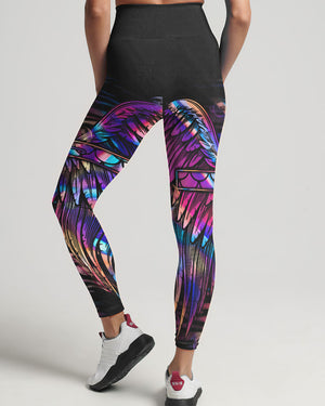 Faith Cross Wings Mermaid Hologram Women's All Over Print Shirt - Ri2406231
