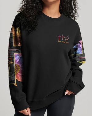 Faith Rainbow Sunflower Cross Flag Women's All Over Print Shirt - Ri2406234