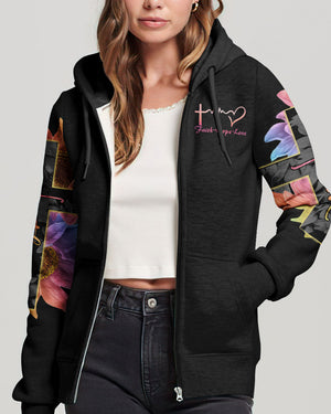 Faith Rainbow Sunflower Cross Flag Women's All Over Print Shirt - Ri2406234