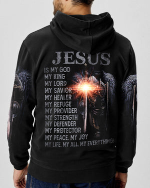 Jesus Is My God My King My Lord Warrior Men's All Over Print Shirt - Ri2406236