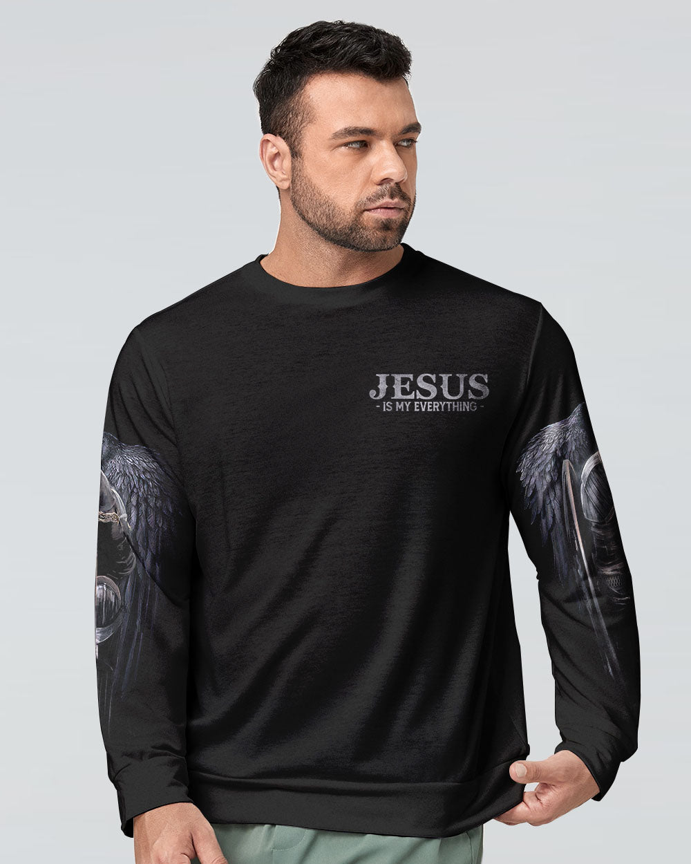 Jesus Is My God My King My Lord Warrior Men's All Over Print Shirt - Ri2406236