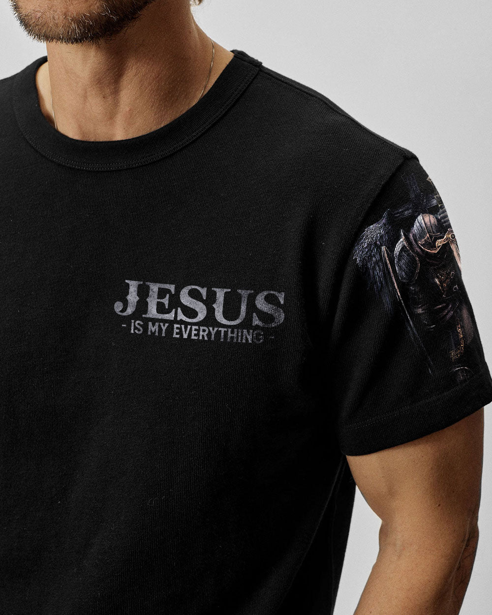 Jesus Is My God My King My Lord Warrior Men's All Over Print Shirt - Ri2406236
