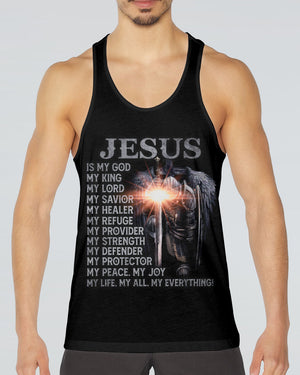 Jesus Is My God My King My Lord Warrior Men's All Over Print Shirt - Ri2406236