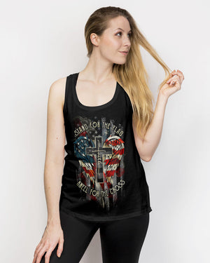 Stand For The Flag Kneel For The Cross Wings Women's All Over Print Shirt - Ri2506235